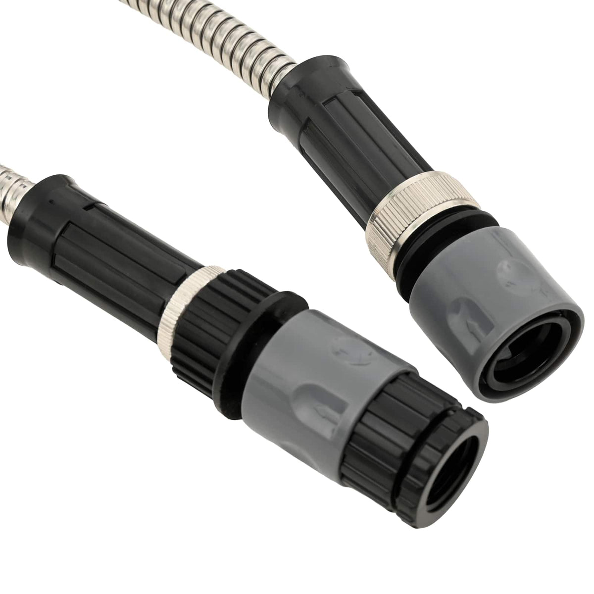 Garden Hose with Spray Nozzle Silver 0,6" 15 m Stainless Steel