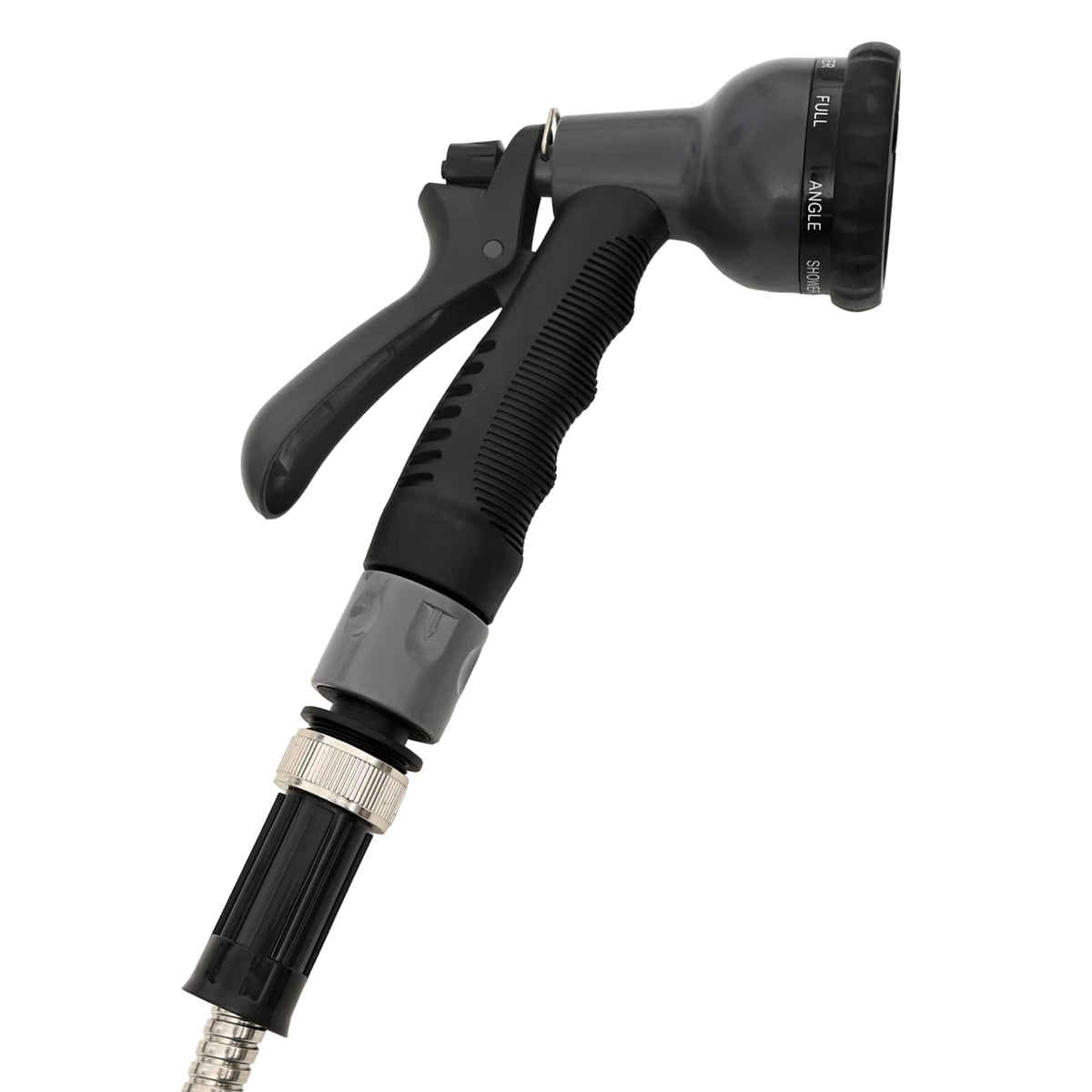 Garden Hose with Spray Nozzle Silver 0,6" 15 m Stainless Steel