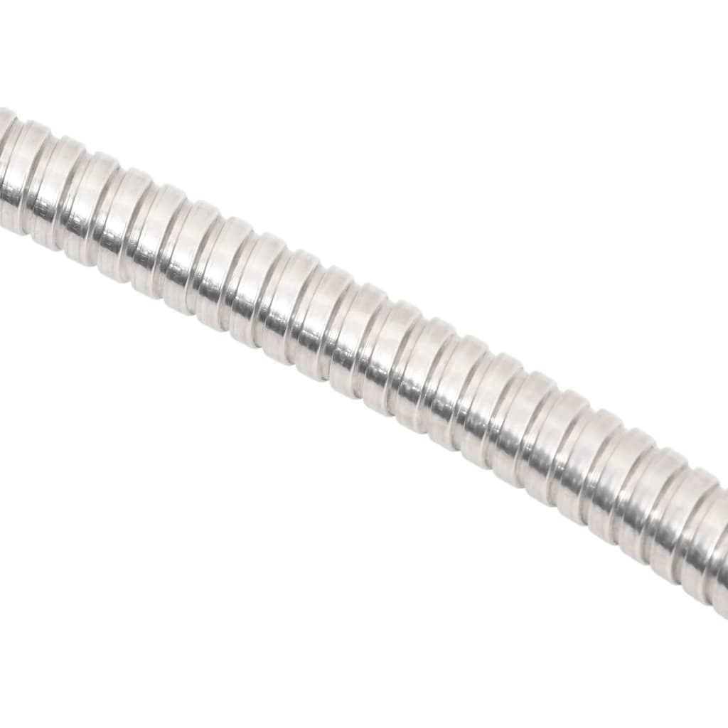 Garden Hose with Spray Nozzle Silver 0,6" 22,5 m Stainless Steel