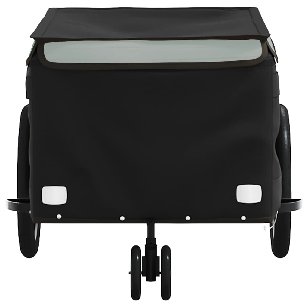 Bike Trailer Black and Grey 30 kg Iron