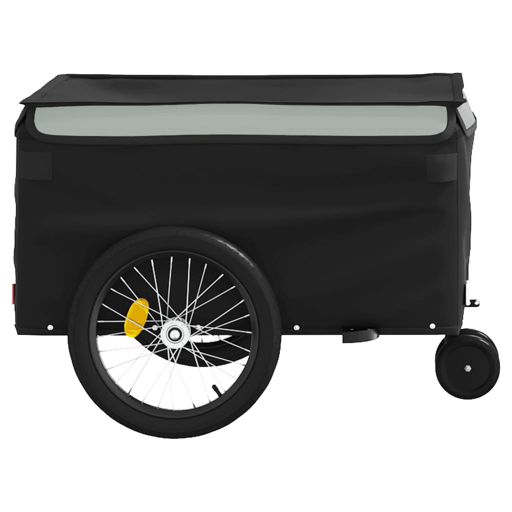 Bike Trailer Black and Grey 30 kg Iron