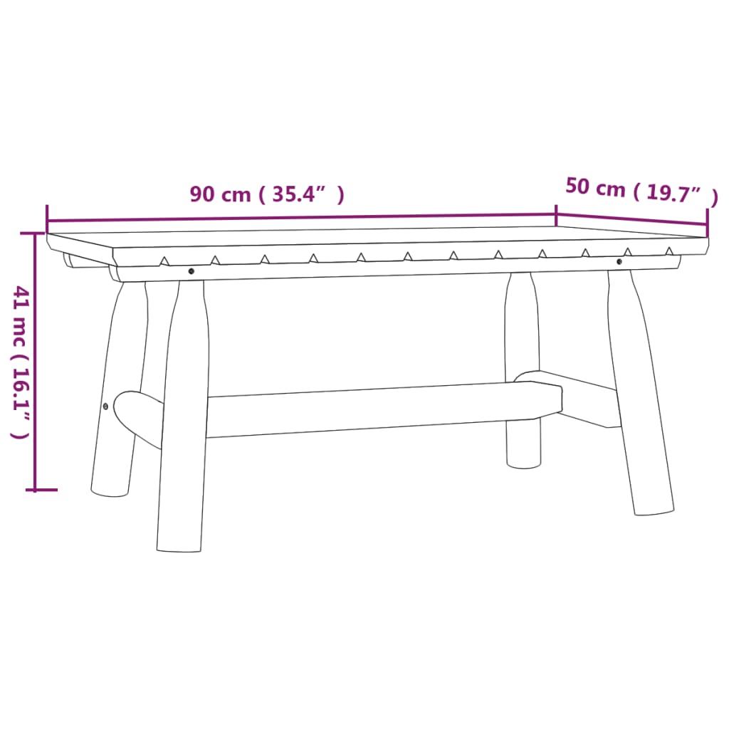 vidaXL 3 Piece Garden Lounge Set Solid Wood Spruce