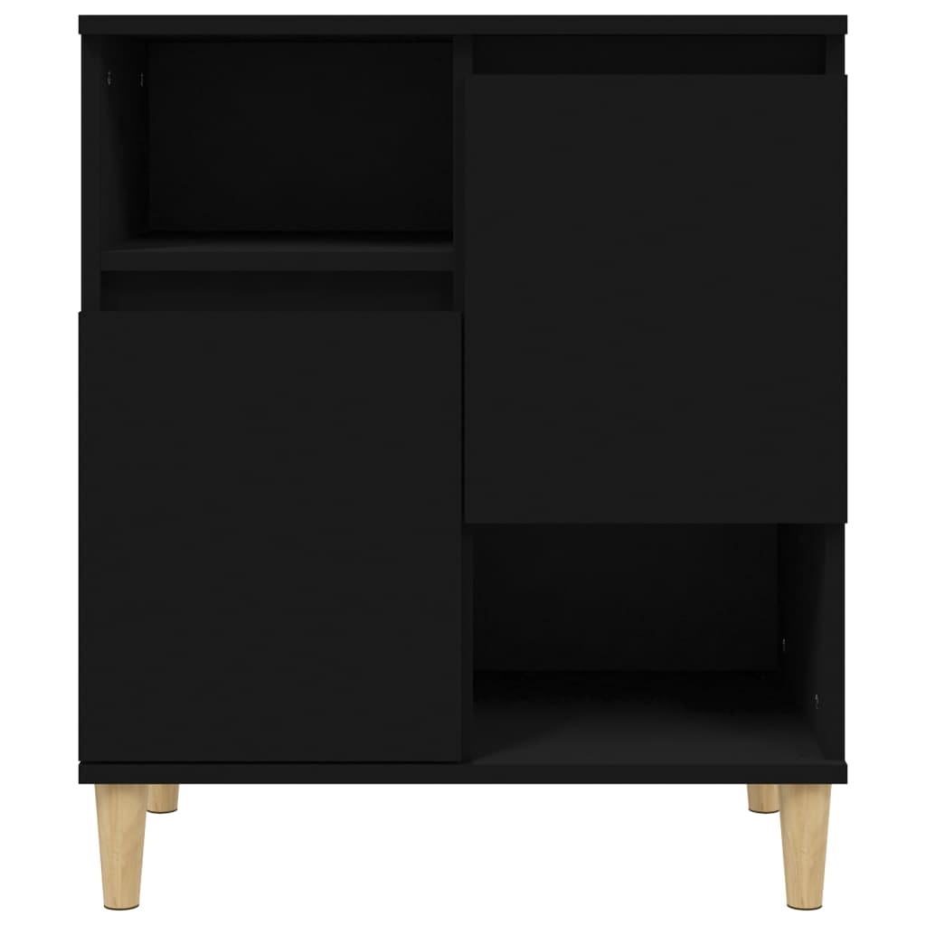 vidaXL Sideboards 3 pcs Black 60x35x70 cm Engineered Wood