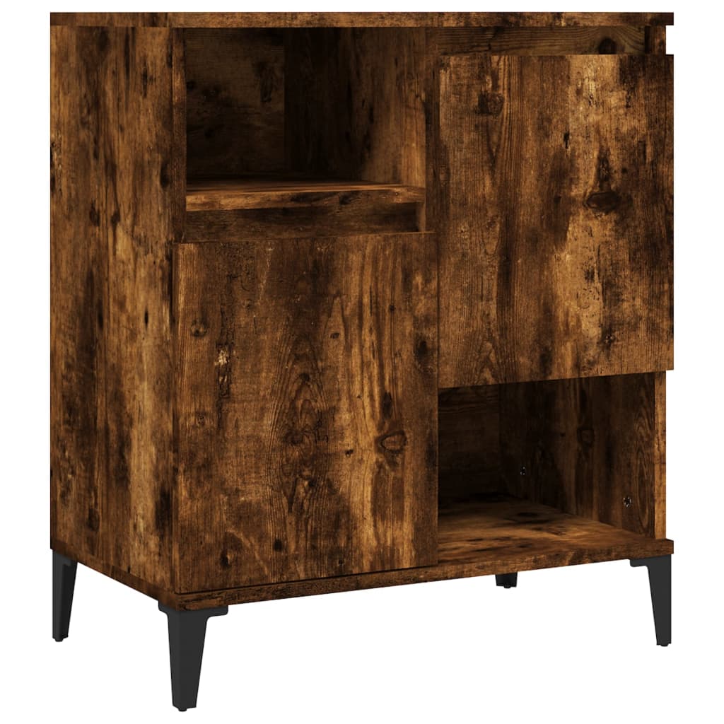 Sideboards 3 pcs Smoked Oak 60x35x70 cm Engineered Wood