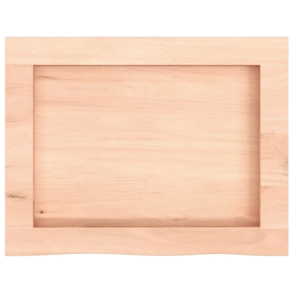 vidaXL Bathroom Countertop 40x30x(2-4) cm Untreated Solid Wood