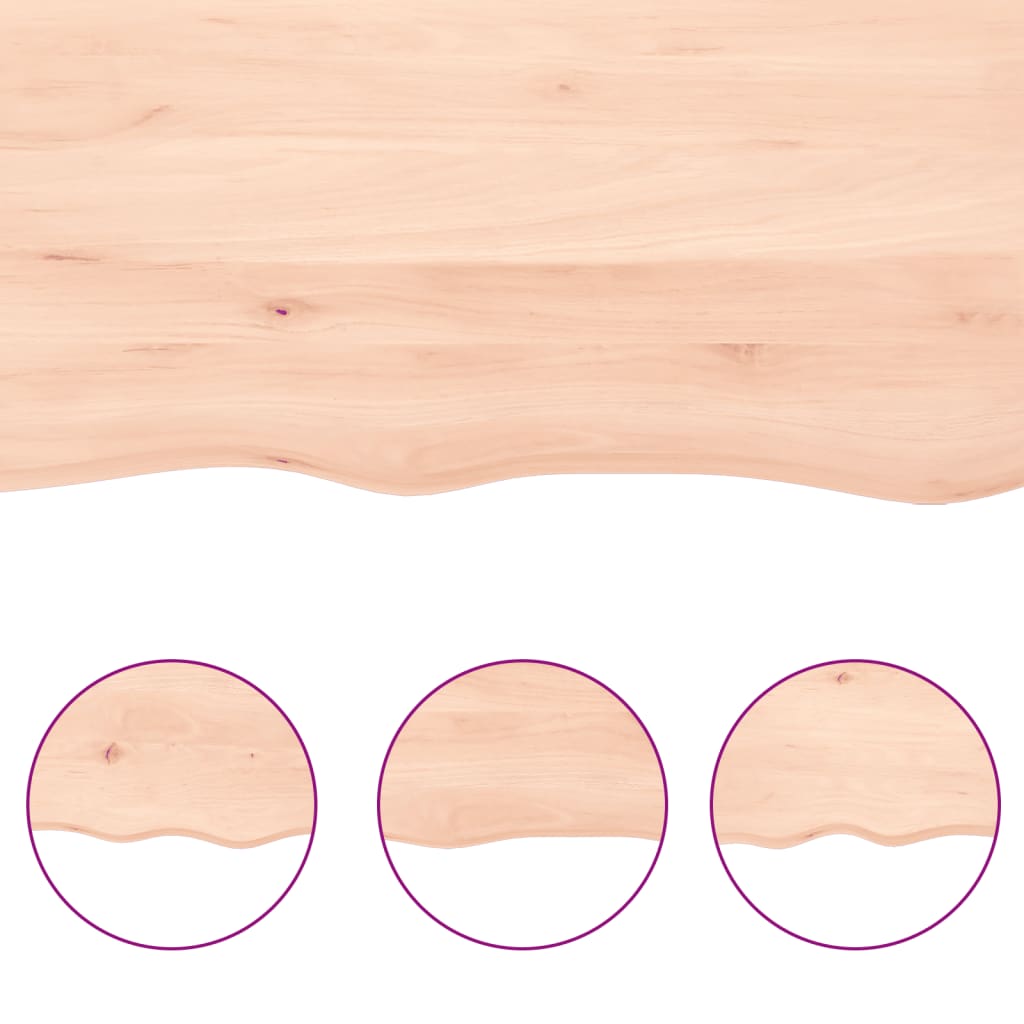 Bathroom Countertop 40x50x2 cm Untreated Solid Wood