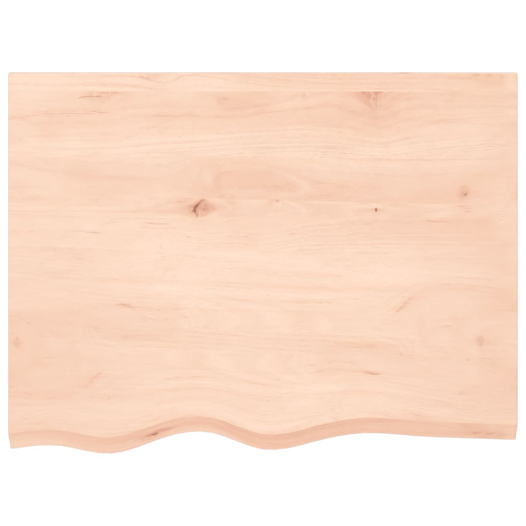 vidaXL Bathroom Countertop 80x60x(2-4) cm Untreated Solid Wood