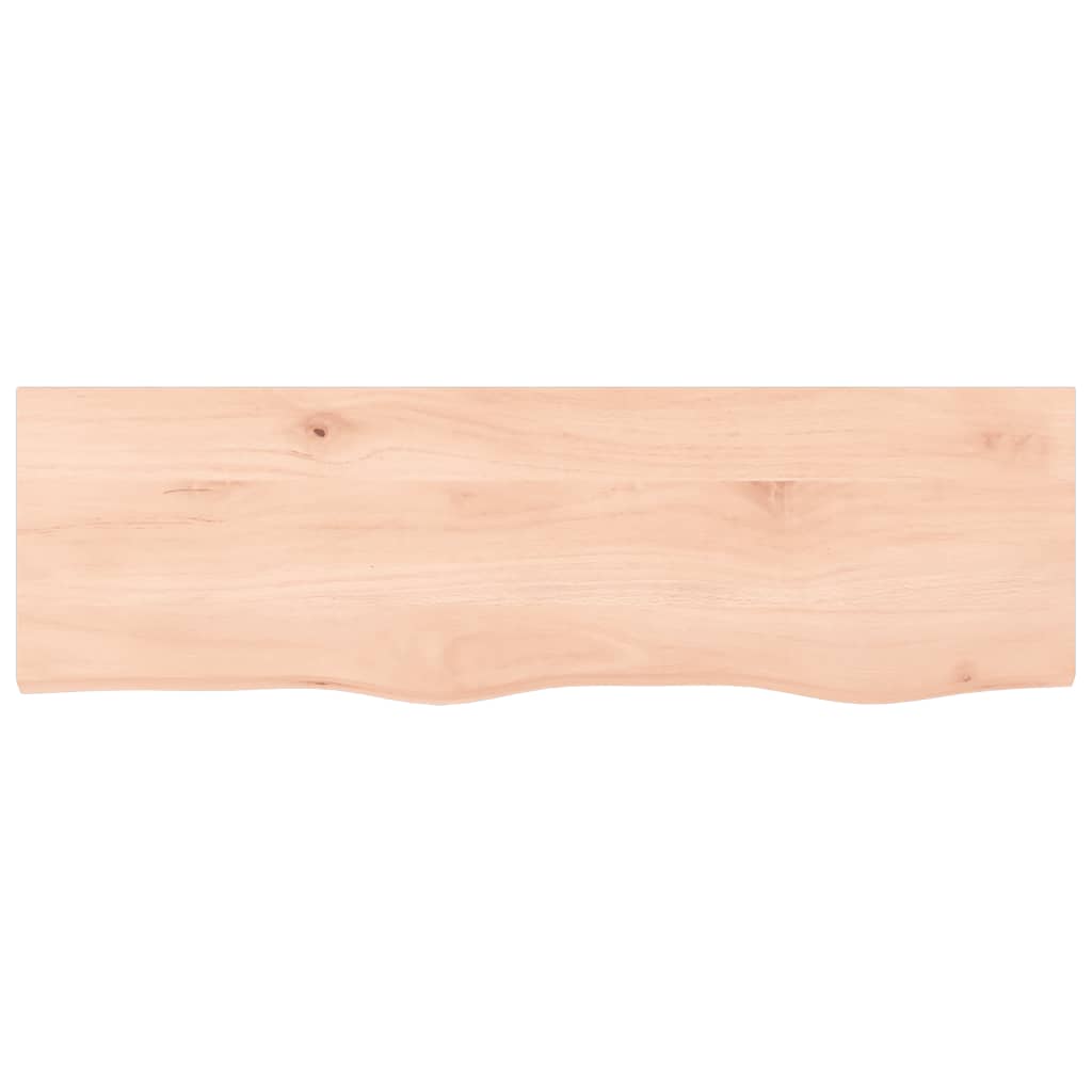 vidaXL Bathroom Countertop 100x30x(2-4) cm Untreated Solid Wood