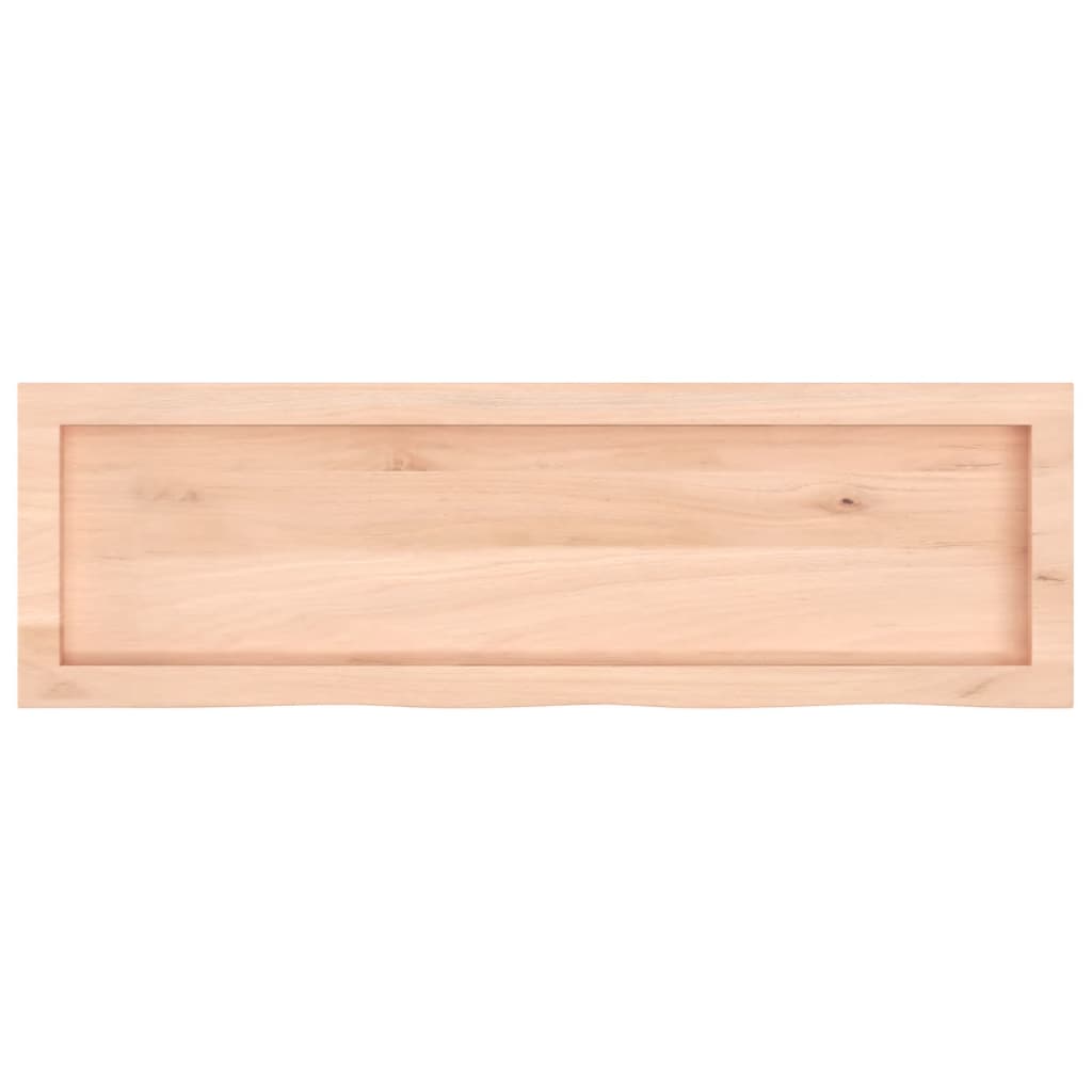 vidaXL Bathroom Countertop 100x30x(2-4) cm Untreated Solid Wood