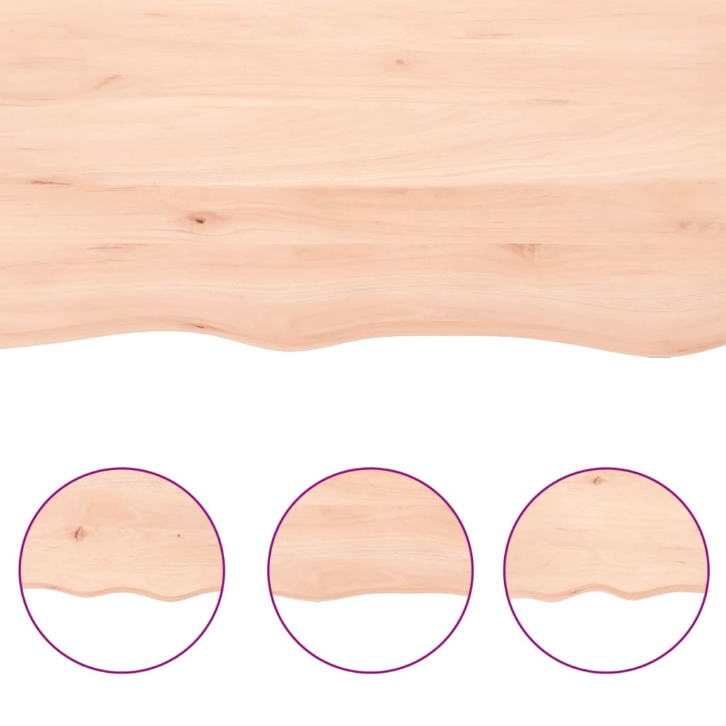 Bathroom Countertop 100x30x(2-4) cm Untreated Solid Wood