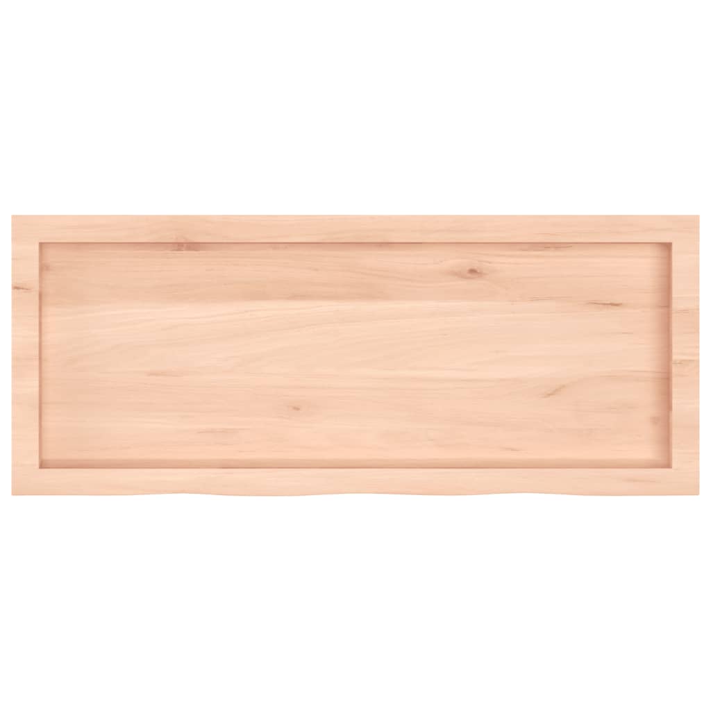 vidaXL Bathroom Countertop 100x40x(2-6) cm Untreated Solid Wood