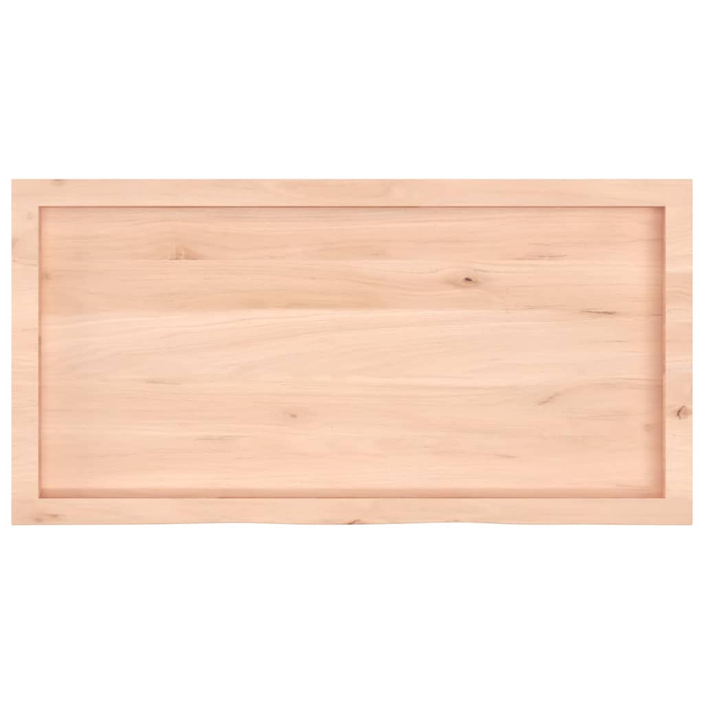 vidaXL Bathroom Countertop 100x50x(2-4) cm Untreated Solid Wood