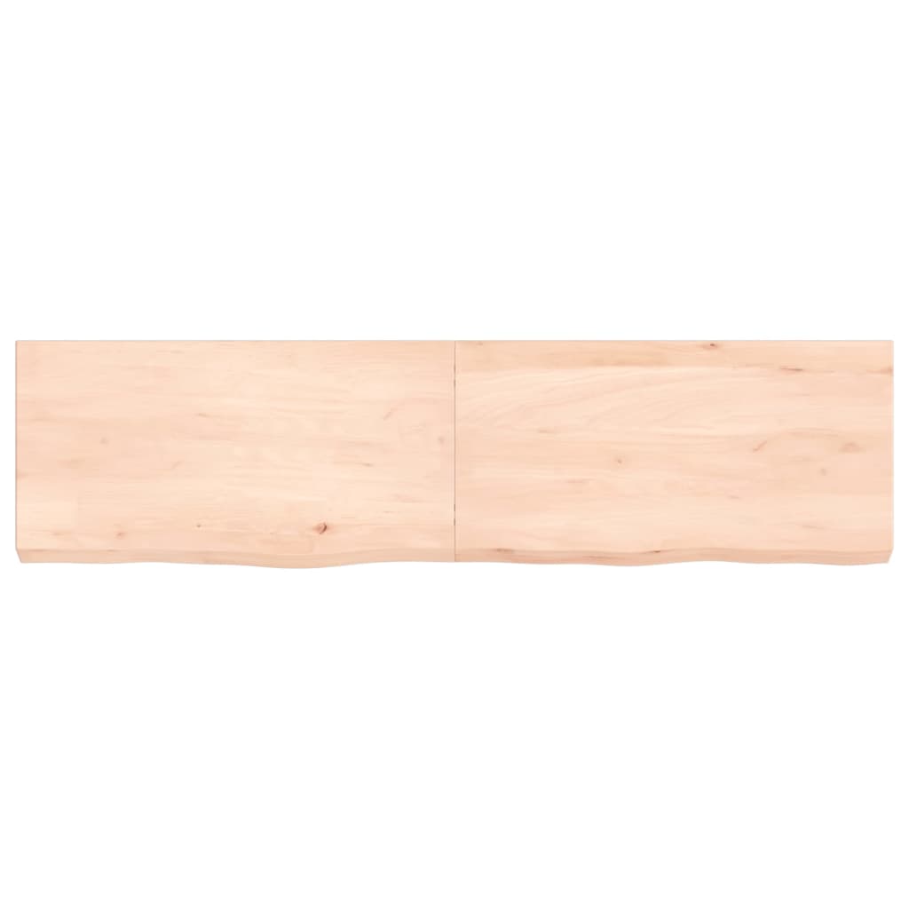 vidaXL Bathroom Countertop 120x30x(2-6) cm Untreated Solid Wood