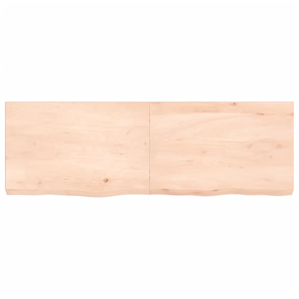 vidaXL Bathroom Countertop 120x40x(2-6) cm Untreated Solid Wood