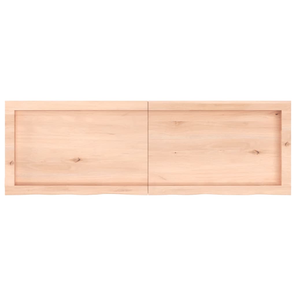 vidaXL Bathroom Countertop 120x40x(2-6) cm Untreated Solid Wood