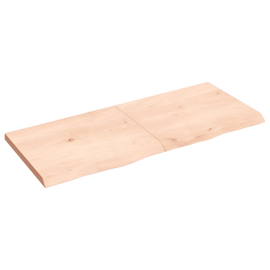 vidaXL Bathroom Countertop 120x50x(2-4) cm Untreated Solid Wood