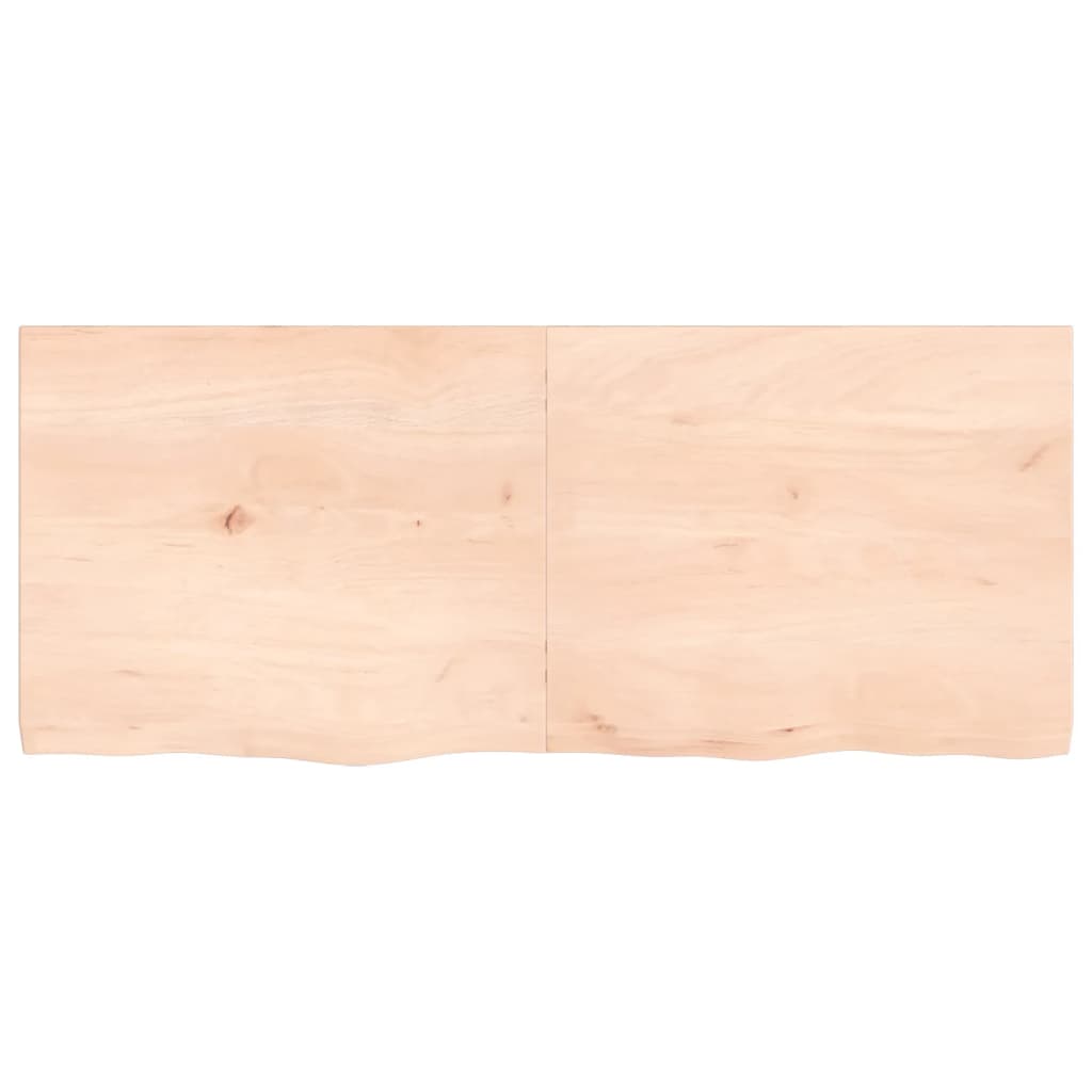 vidaXL Bathroom Countertop 120x50x(2-4) cm Untreated Solid Wood