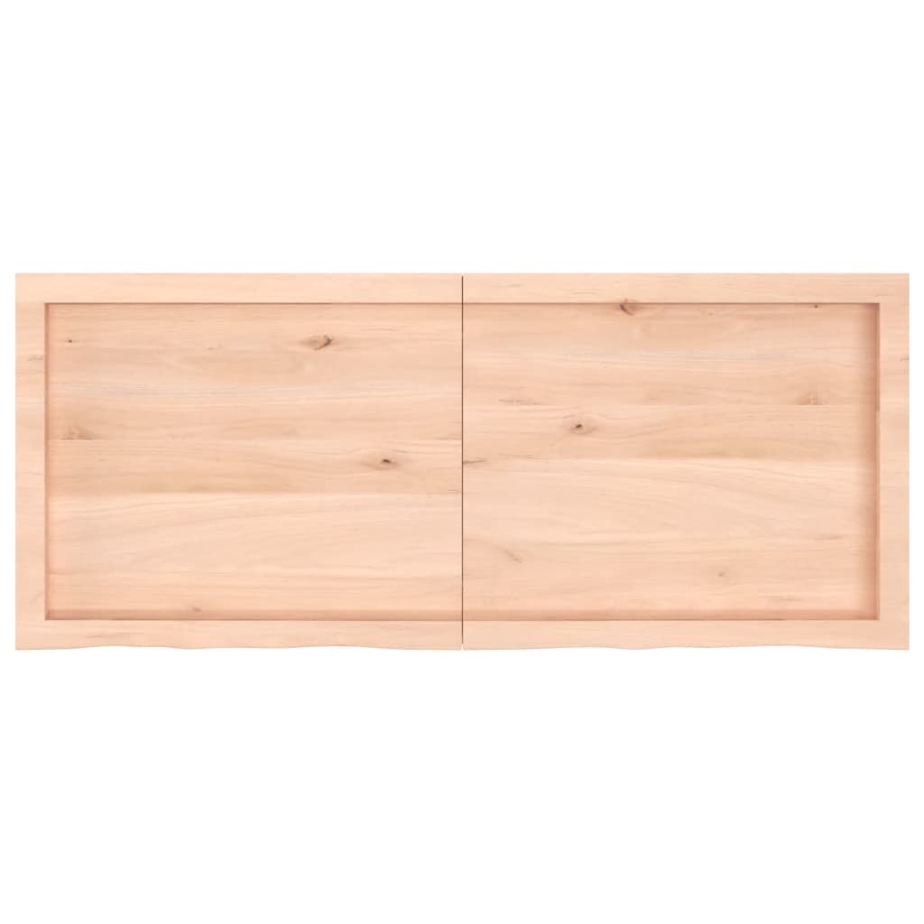 vidaXL Bathroom Countertop 120x50x(2-4) cm Untreated Solid Wood