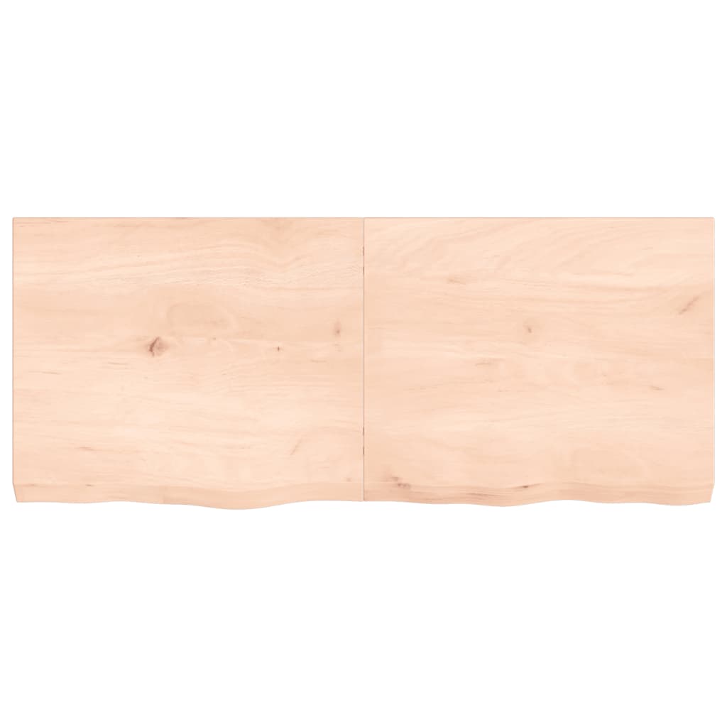 vidaXL Bathroom Countertop 120x50x(2-6) cm Untreated Solid Wood