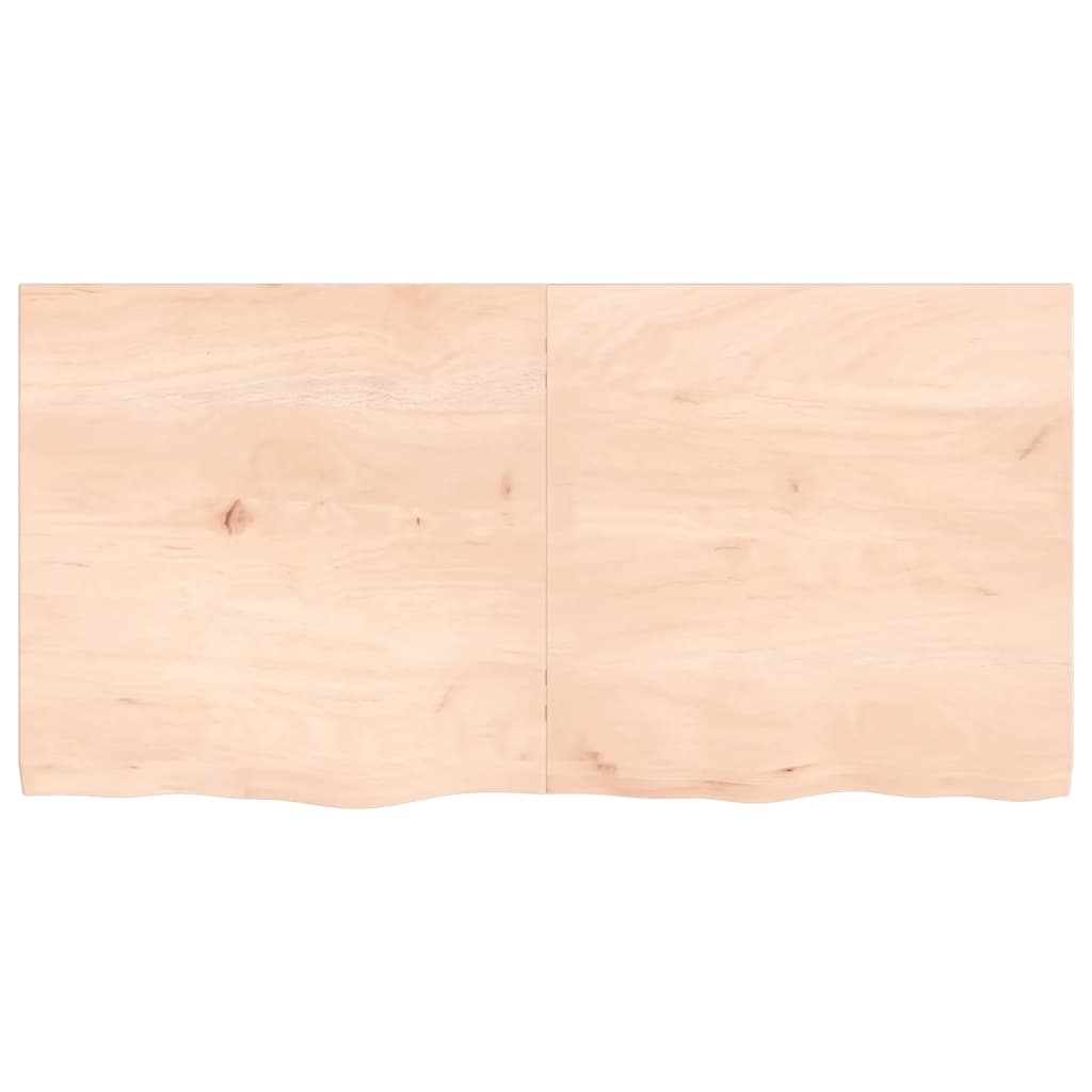 vidaXL Bathroom Countertop 120x60x(2-4) cm Untreated Solid Wood