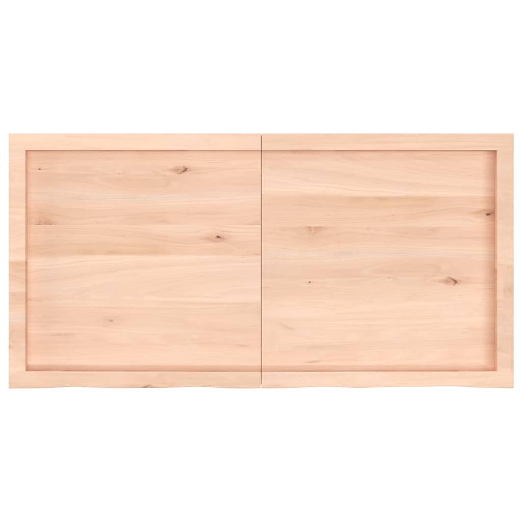 vidaXL Bathroom Countertop 120x60x(2-4) cm Untreated Solid Wood