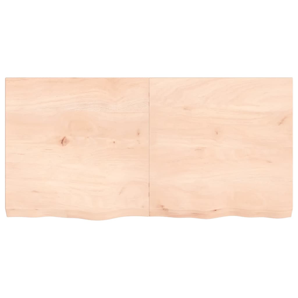 vidaXL Bathroom Countertop 120x60x(2-6) cm Untreated Solid Wood