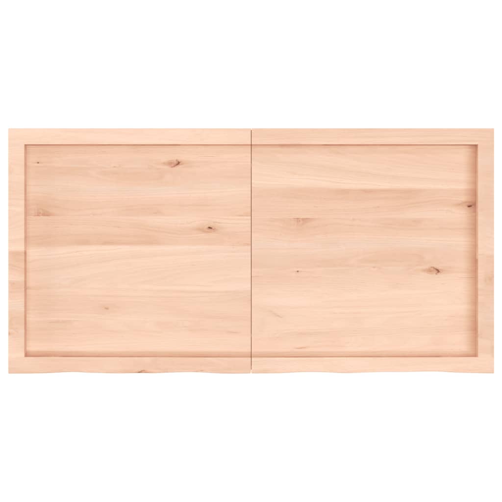 vidaXL Bathroom Countertop 120x60x(2-6) cm Untreated Solid Wood