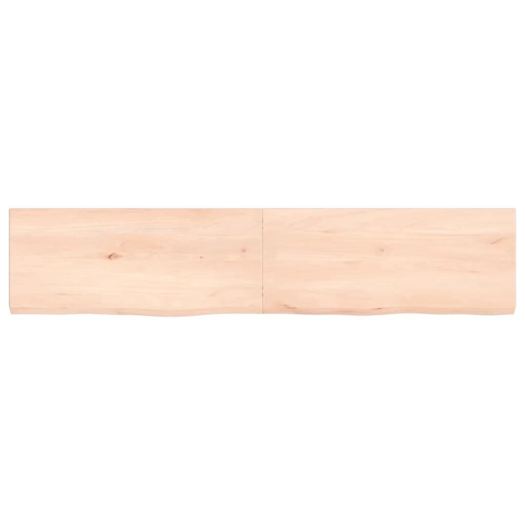 vidaXL Bathroom Countertop 140x30x(2-4) cm Untreated Solid Wood