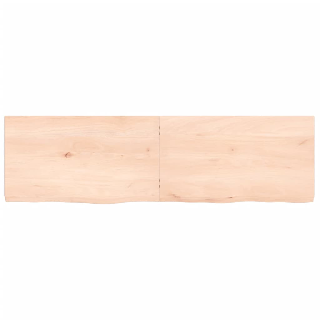 vidaXL Bathroom Countertop 140x40x(2-4) cm Untreated Solid Wood