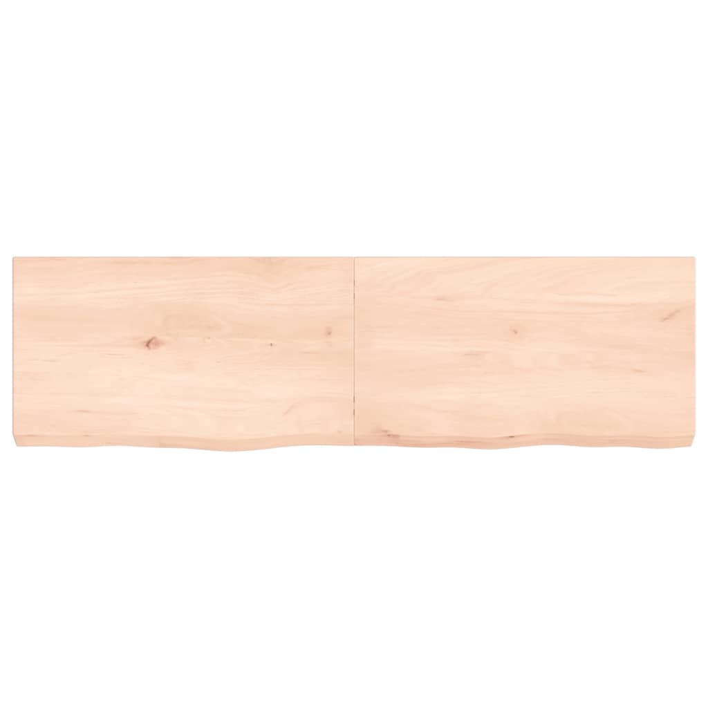 vidaXL Bathroom Countertop 140x40x(2-6) cm Untreated Solid Wood