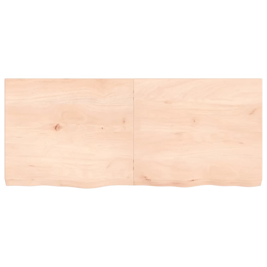 vidaXL Bathroom Countertop 140x60x(2-6) cm Untreated Solid Wood