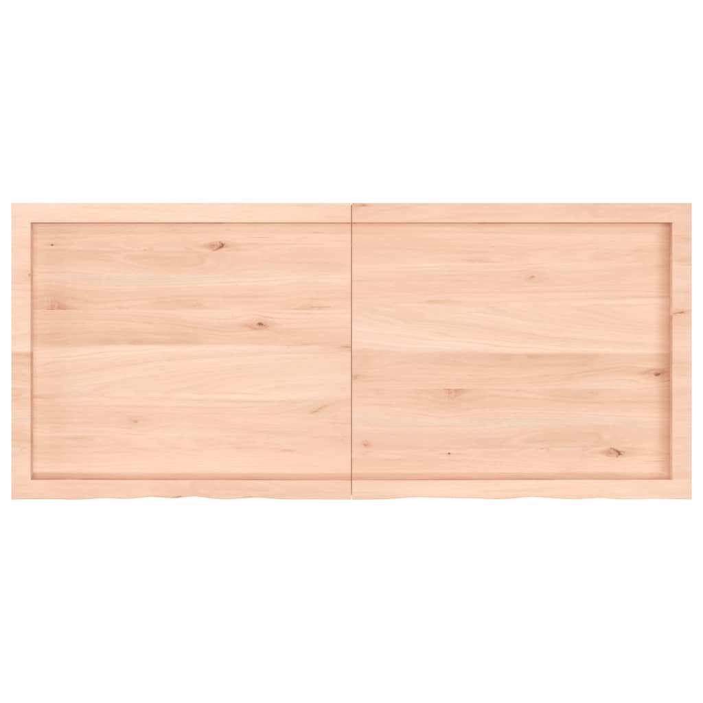 vidaXL Bathroom Countertop 140x60x(2-6) cm Untreated Solid Wood