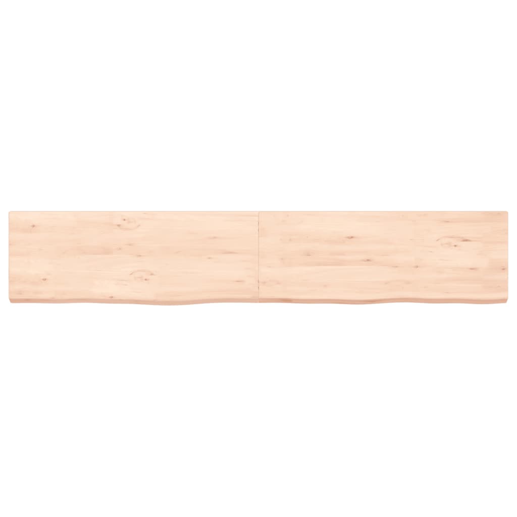 vidaXL Bathroom Countertop 160x30x(2-4) cm Untreated Solid Wood