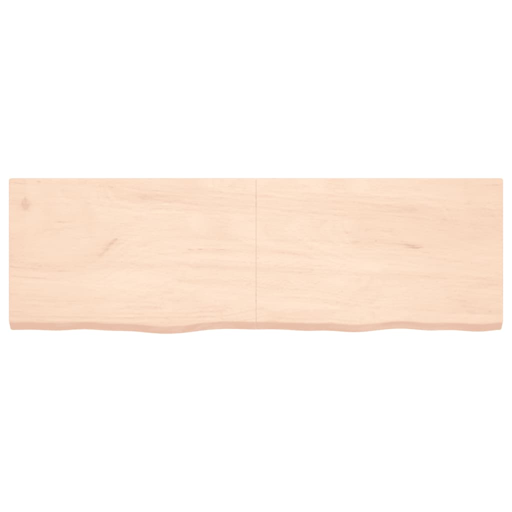 vidaXL Bathroom Countertop 160x50x(2-4) cm Untreated Solid Wood