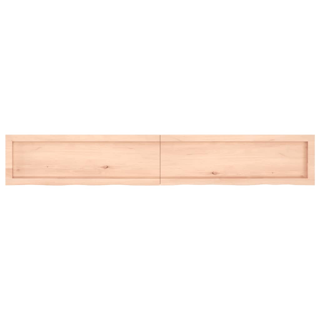 vidaXL Bathroom Countertop 180x30x(2-4) cm Untreated Solid Wood