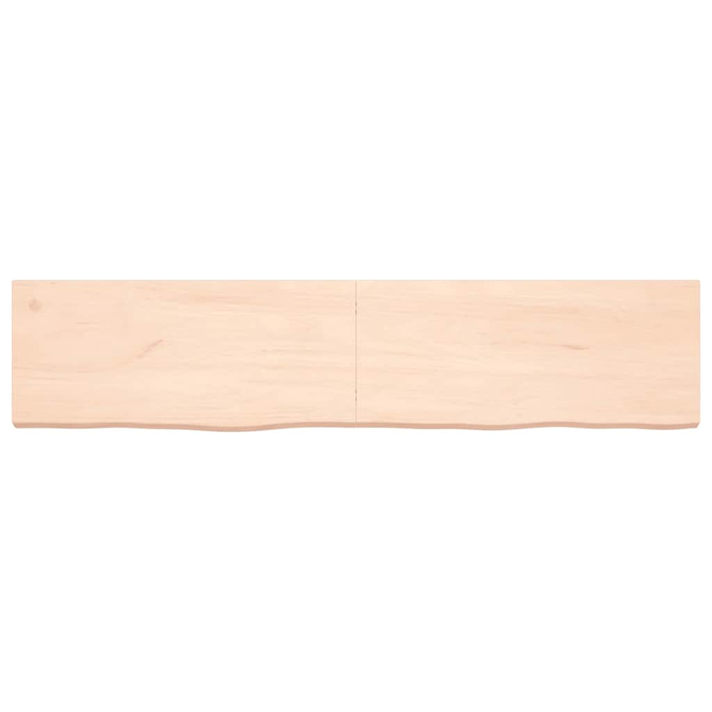 vidaXL Bathroom Countertop 180x40x(2-6) cm Untreated Solid Wood