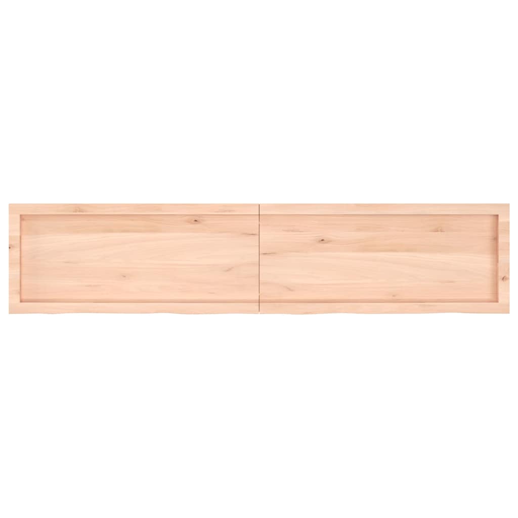 vidaXL Bathroom Countertop 180x40x(2-6) cm Untreated Solid Wood