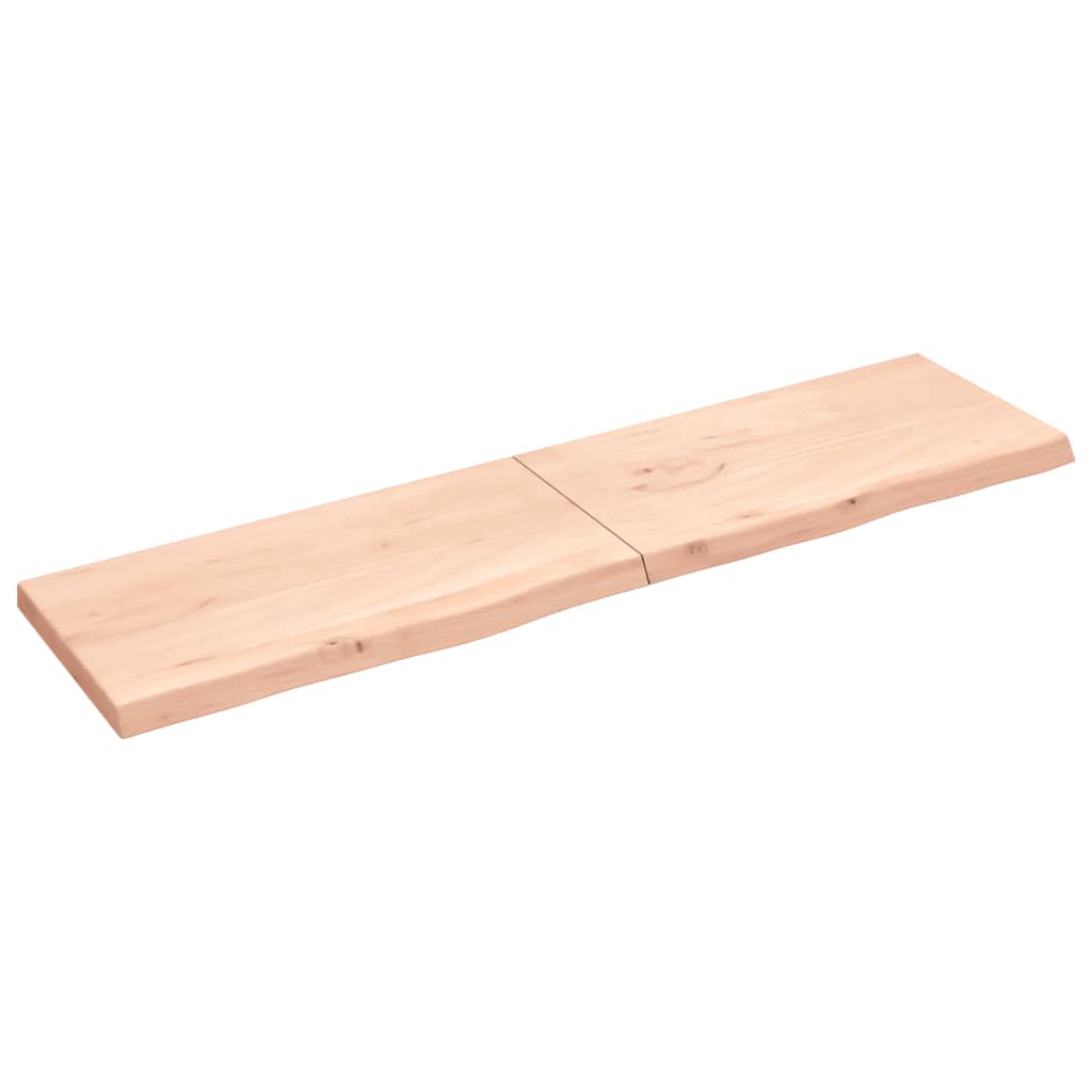 vidaXL Bathroom Countertop 200x50x(2-6) cm Untreated Solid Wood