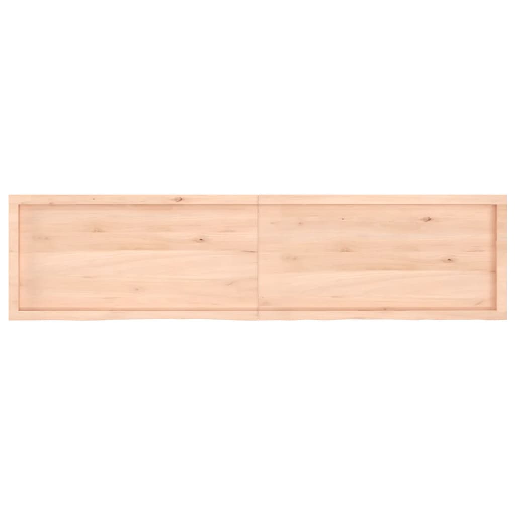 vidaXL Bathroom Countertop 200x50x(2-6) cm Untreated Solid Wood