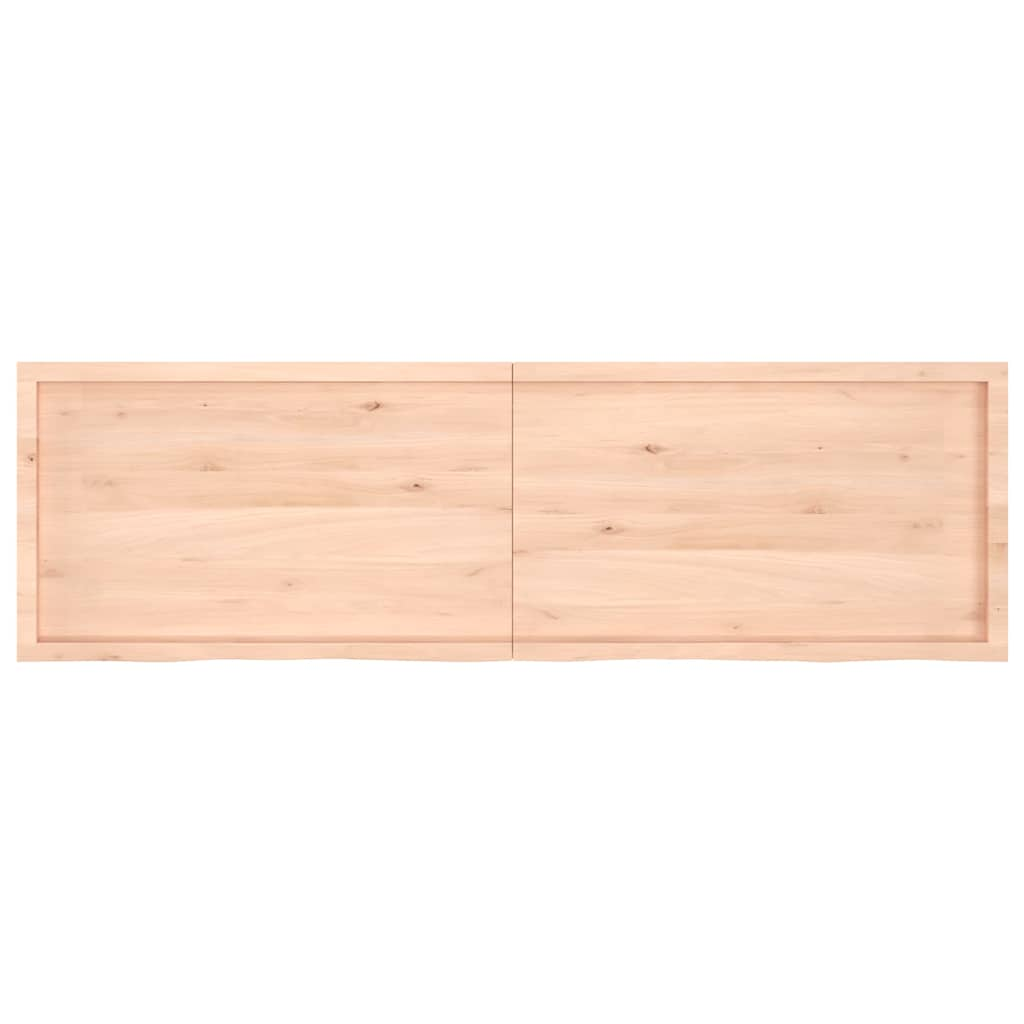 vidaXL Bathroom Countertop 200x60x(2-4) cm Untreated Solid Wood