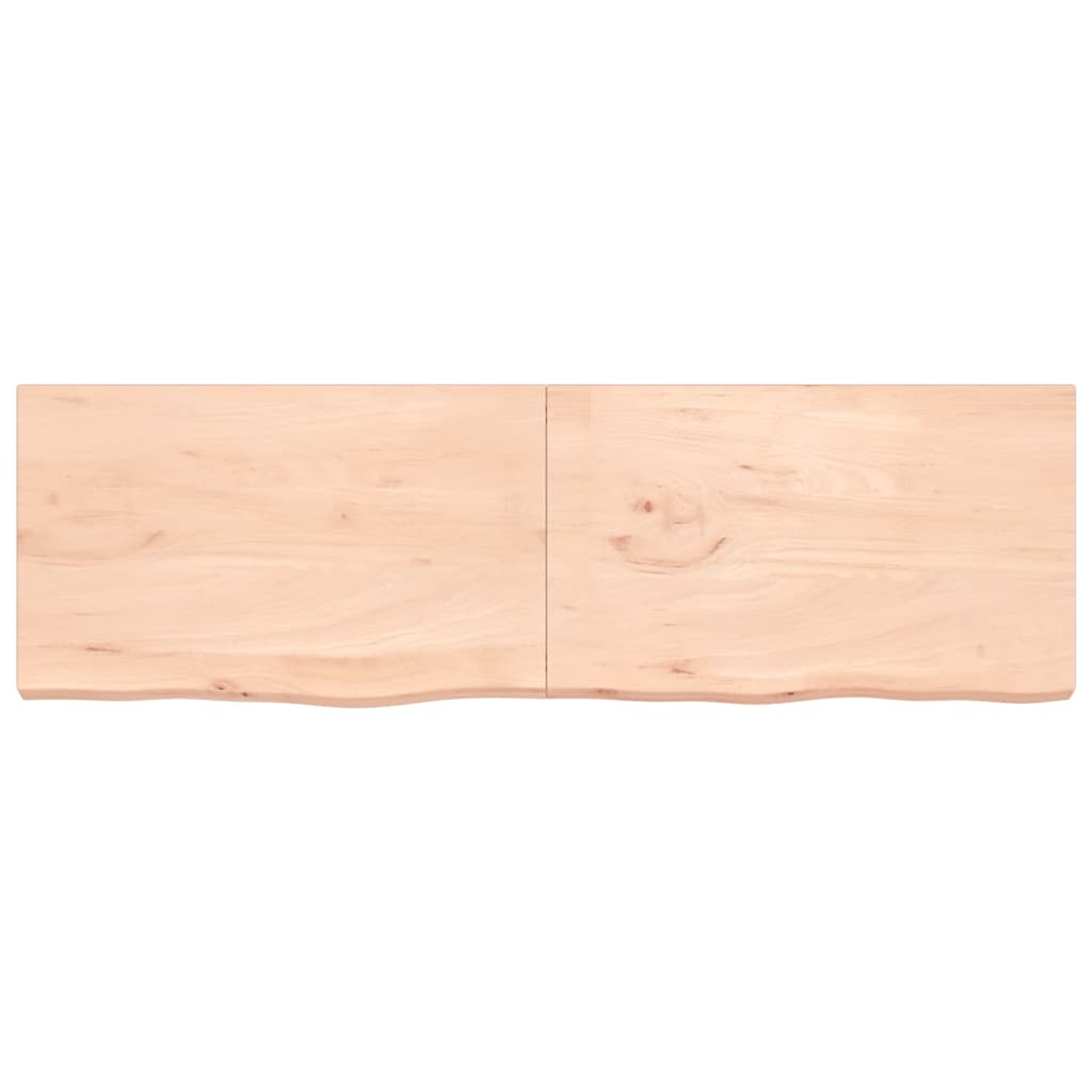 vidaXL Bathroom Countertop 200x60x(2-6) cm Untreated Solid Wood