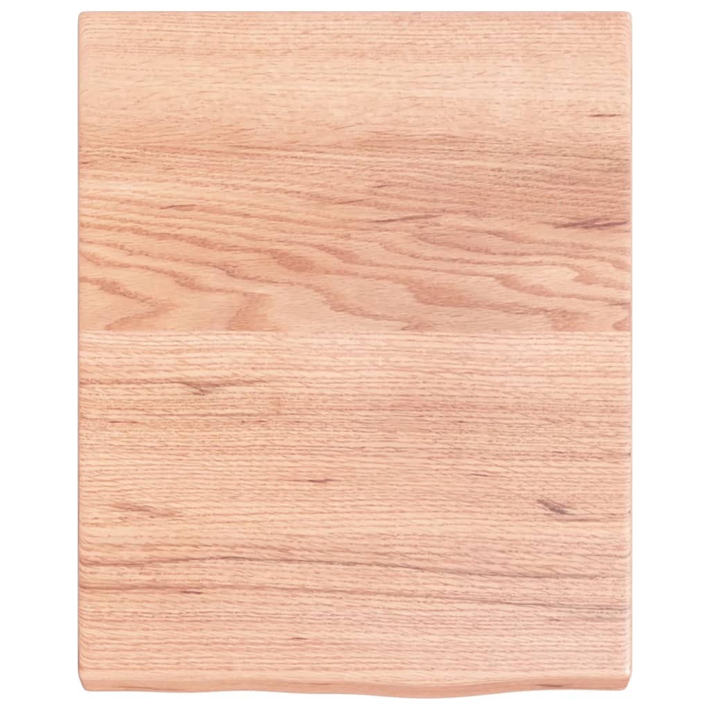 vidaXL Bathroom Countertop Light Brown 40x50x(2-4) cm Treated Solid Wood