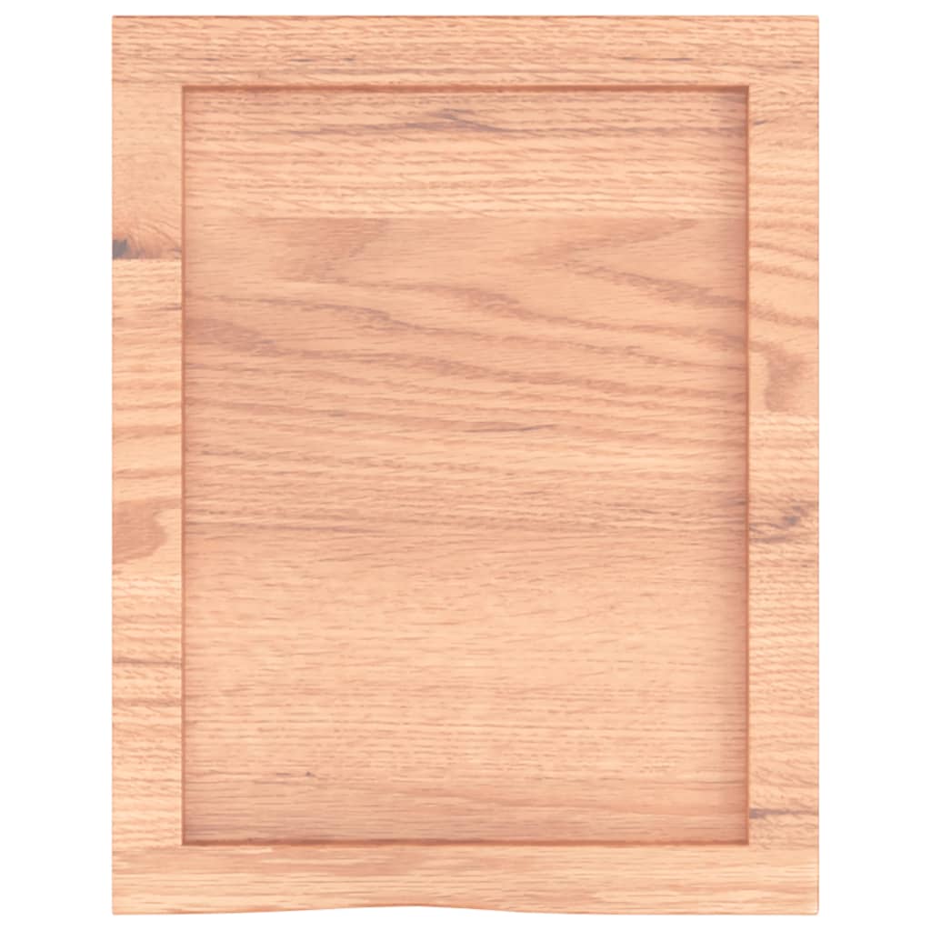 vidaXL Bathroom Countertop Light Brown 40x50x(2-6) cm Treated Solid Wood