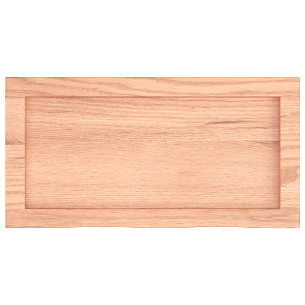 vidaXL Bathroom Countertop Light Brown 60x30x(2-6) cm Treated Solid Wood