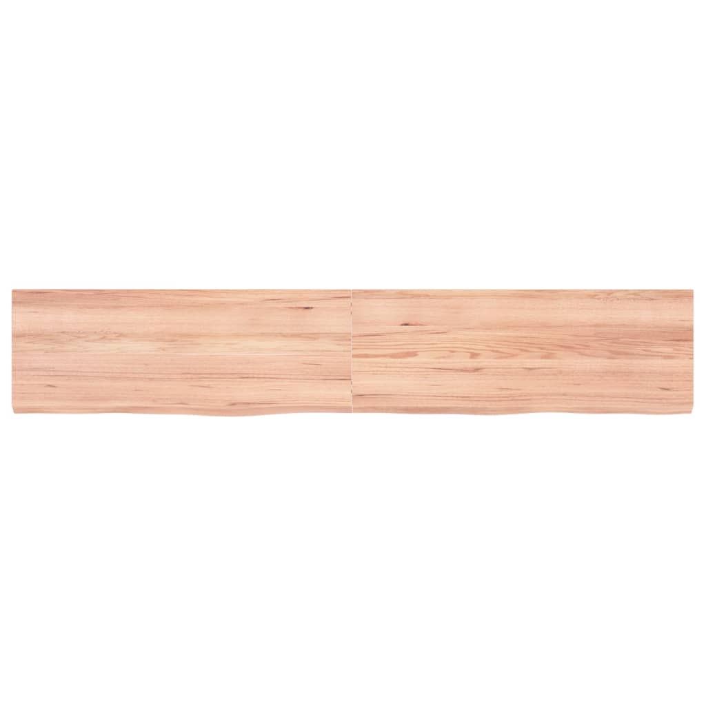 vidaXL Bathroom Countertop Light Brown 160x30x(2-4)cm Treated Solid Wood