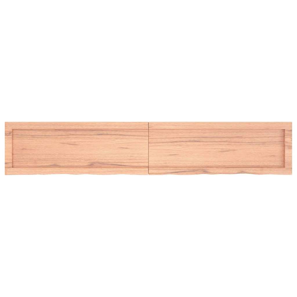 vidaXL Bathroom Countertop Light Brown 160x30x(2-4)cm Treated Solid Wood