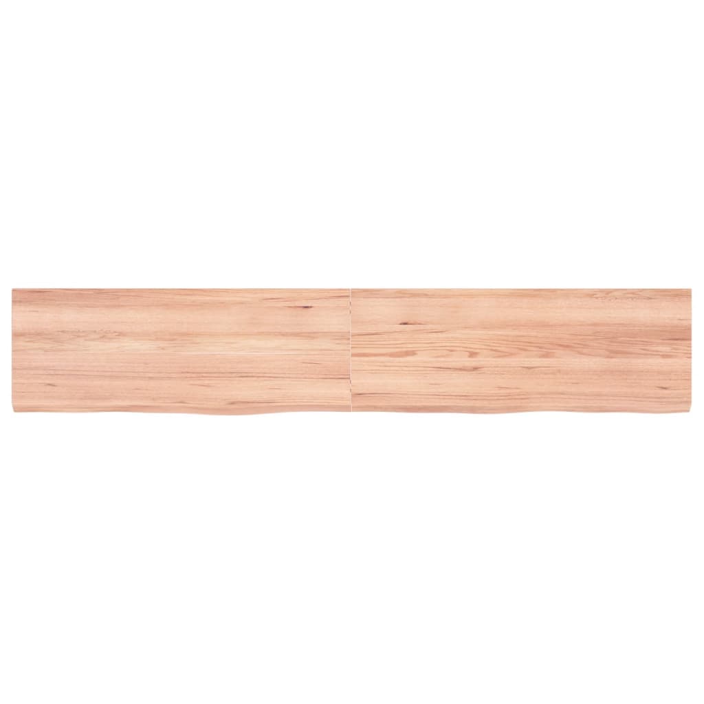 vidaXL Bathroom Countertop Light Brown 160x30x(2-6)cm Treated Solid Wood