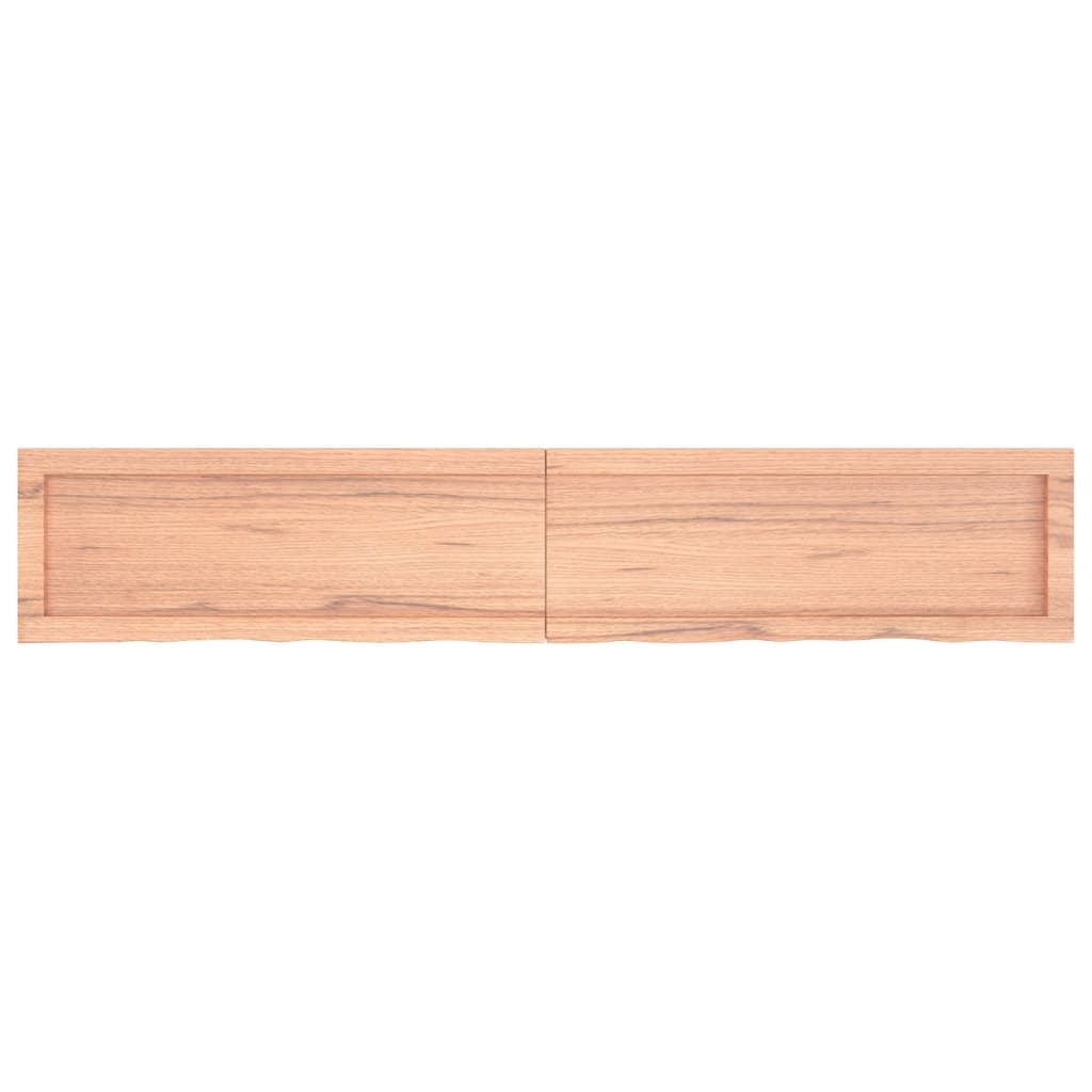 vidaXL Bathroom Countertop Light Brown 160x30x(2-6)cm Treated Solid Wood