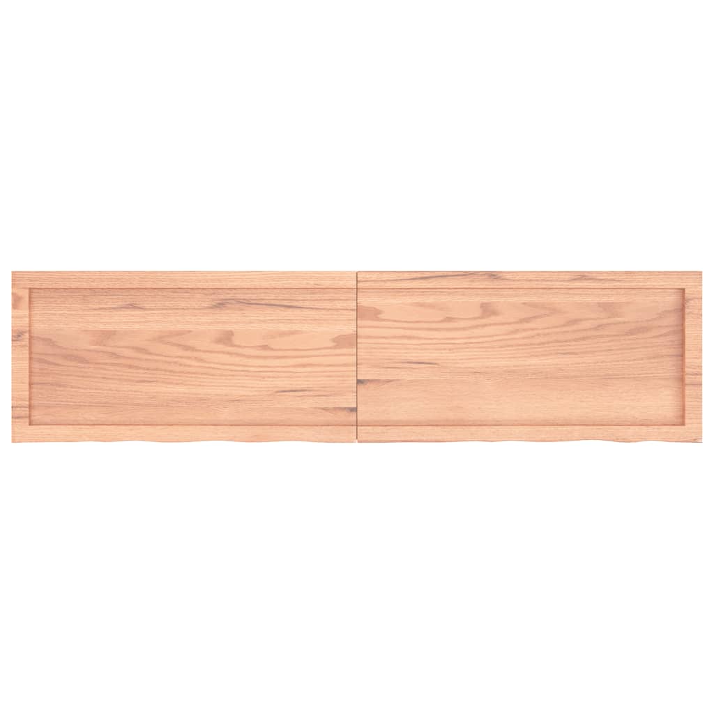 vidaXL Bathroom Countertop Light Brown 160x40x(2-4)cm Treated Solid Wood