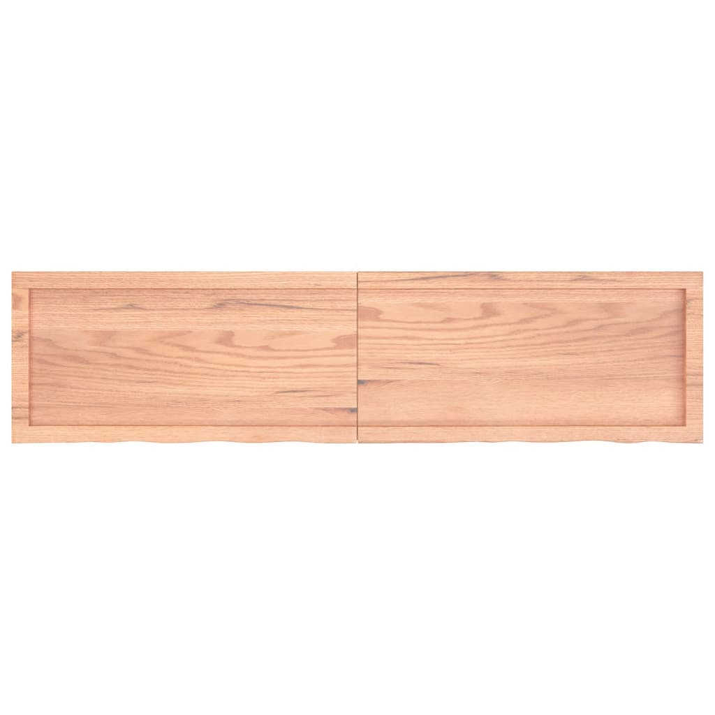 vidaXL Bathroom Countertop Light Brown 160x40x(2-6)cm Treated Solid Wood